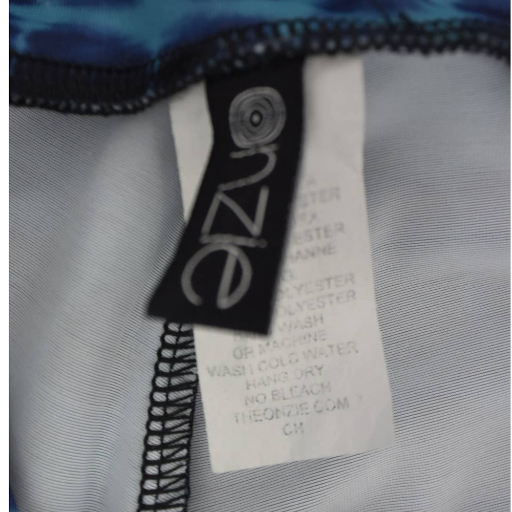 Onzie Blue Teal Tie Dye Sophy Capri Leggings Size S/M - Picture 5 of 7